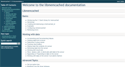 Desktop Screenshot of docs.libmemcached.org